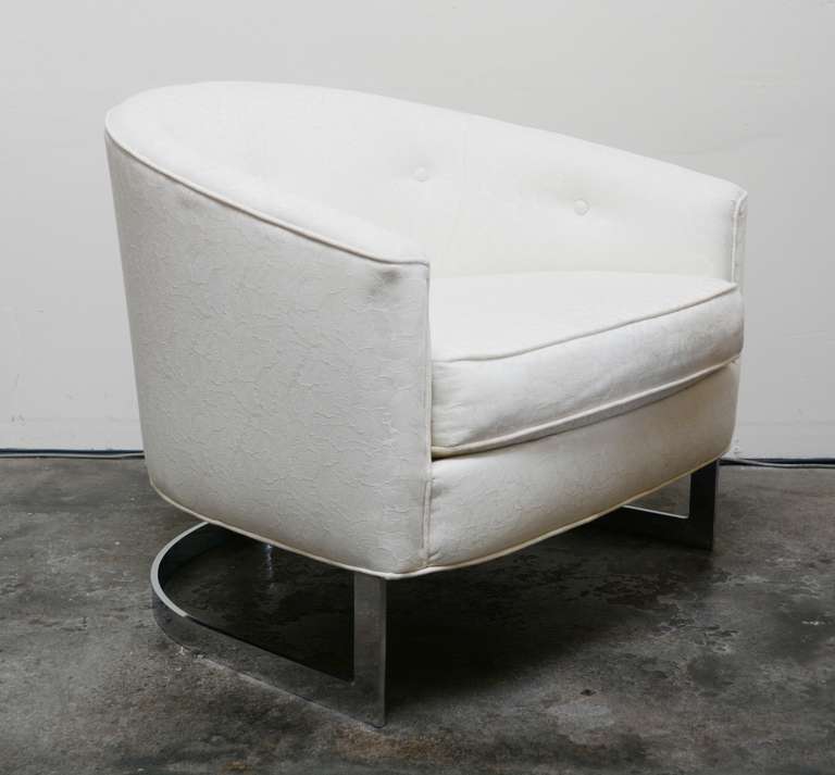 Late 20th Century Milo Baughman Tub Lounge Chair