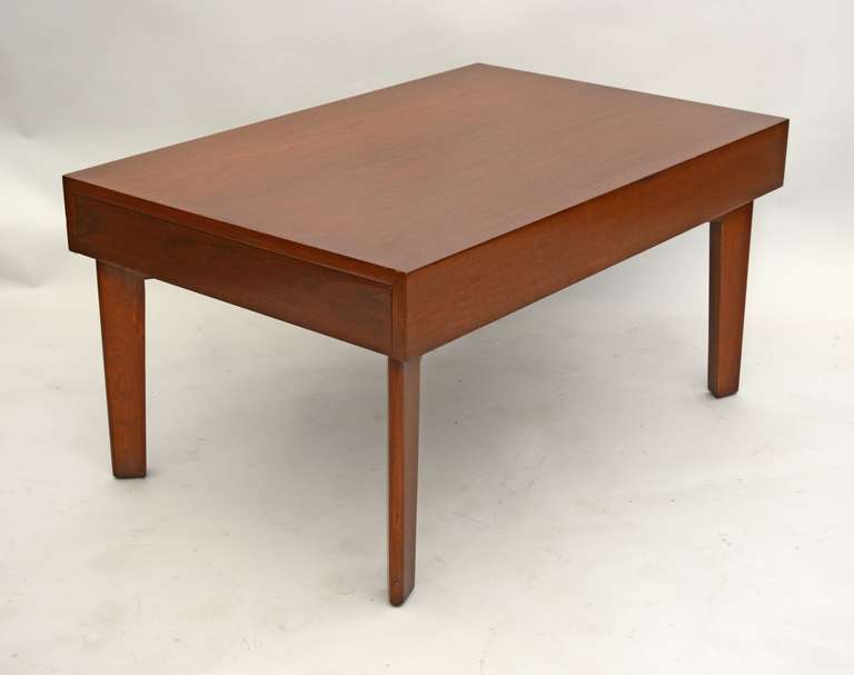 Mid-Century Modern George Nelson Coffee Table with Pull Out Trays