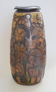 Monumental Andrew Bergloff Studio Pottery Floor Vase
