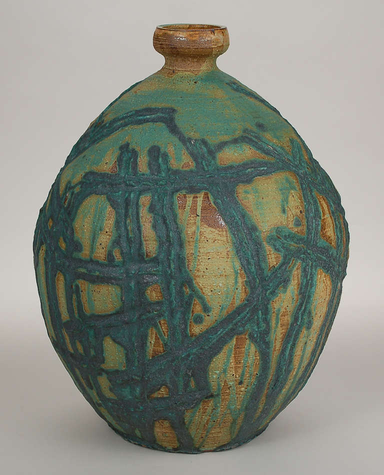 Mid-20th Century Robert Fritz Ceramic Vessel