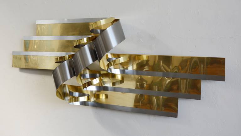 American Curtis Jere Ribbon Sculpture