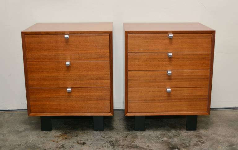 Mid-20th Century Pair of George Nelson Chest of Drawers