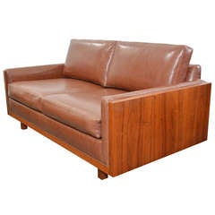 Walnut Case Two Seat Sofa