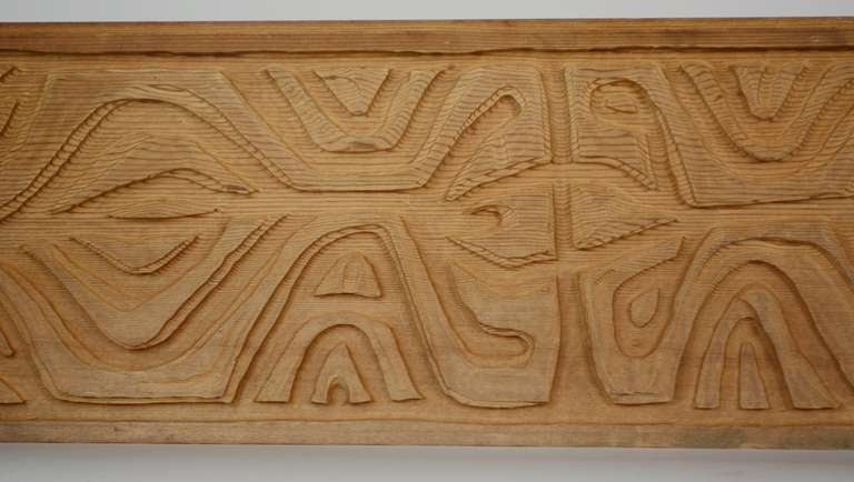 Mid-Century Modern Sherrill Broudy Abstract Panel for Panelcarve