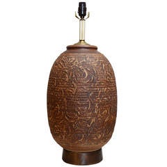 Bob Kinzie Studio Pottery Lamp