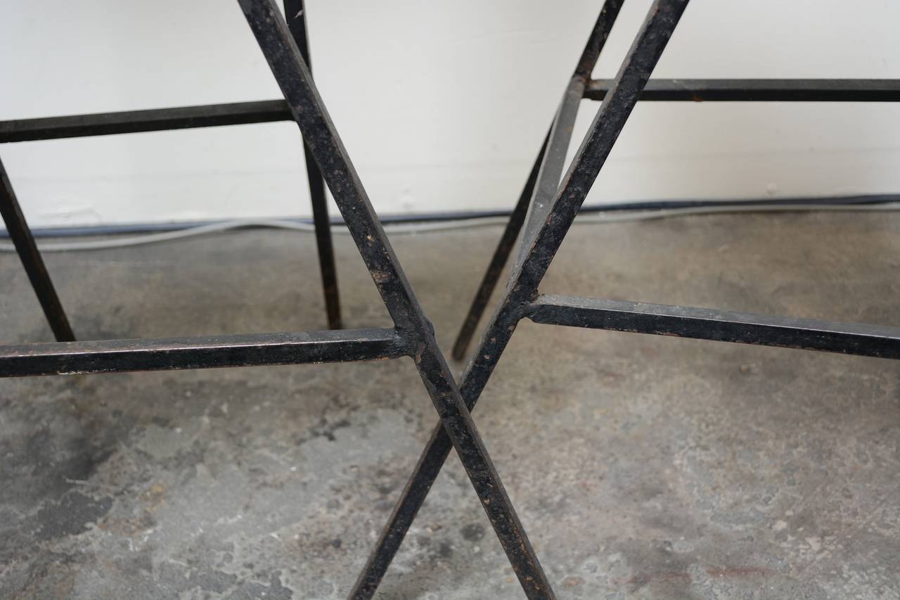Rustic Modern Iron and Log Bar Stools 1