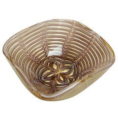 Barovier Graffito Lattimo Bowl 9
