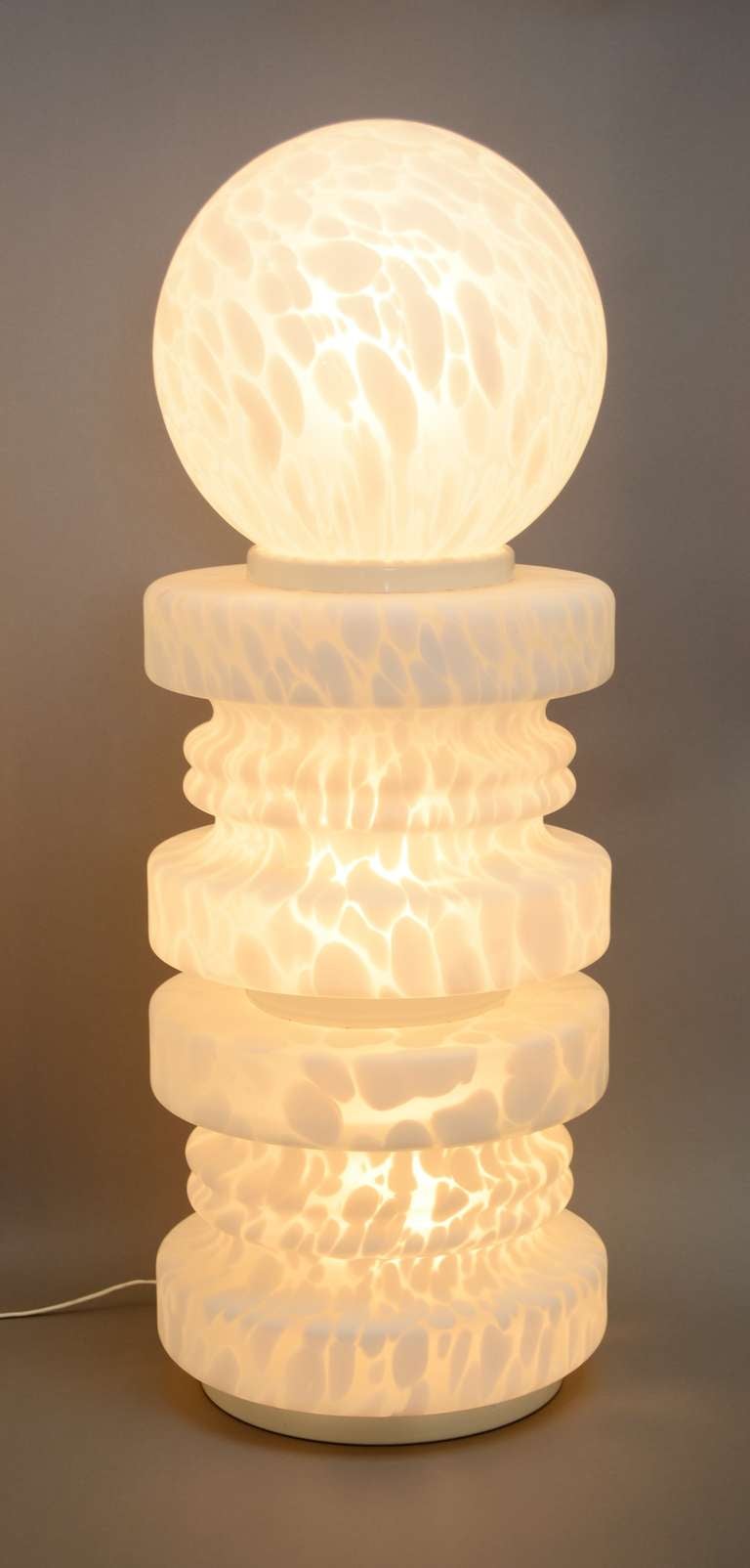 Glass Monumental Chess Piece Murano Lamp