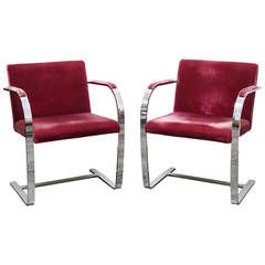 Pair of Mies van der Rohe Brno Chairs