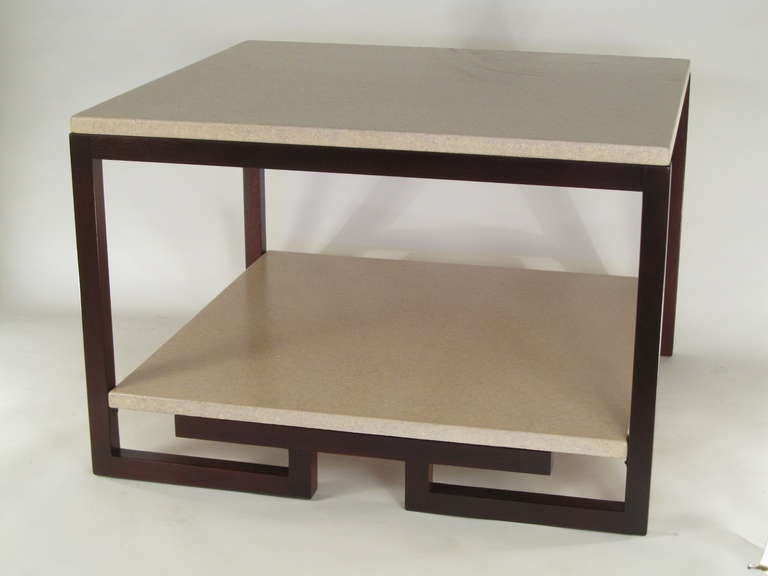 Mid-Century Modern Paul Frankl Design for Johnson Furniture Cork Top Coffee Table