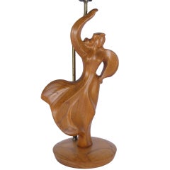 Heifitz Female Dancer Carved Wood