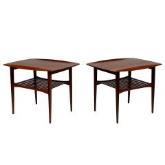 Pair of End Tables by Edvard Kindt-Larsen