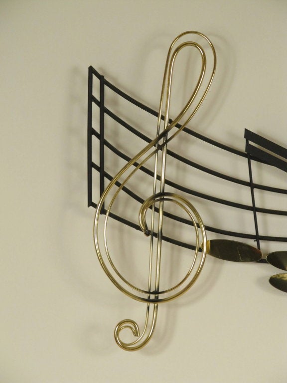 American Musical Wall Sculpture by C. Jere For Sale