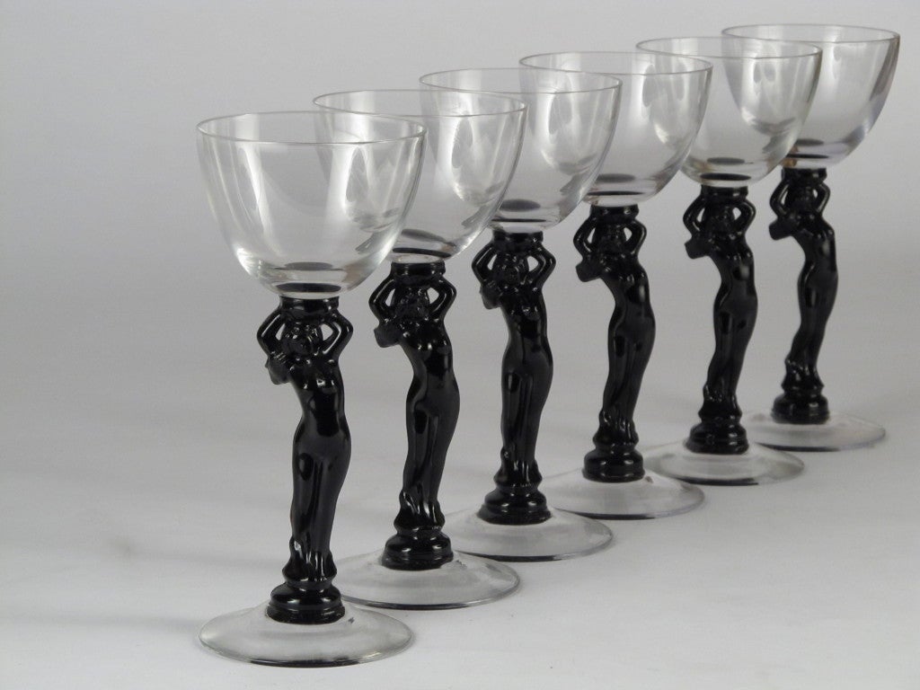 Art Deco glassware for the cocktail hour.