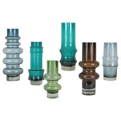 Collection of Six Finnish Vases by Tamara Aladin