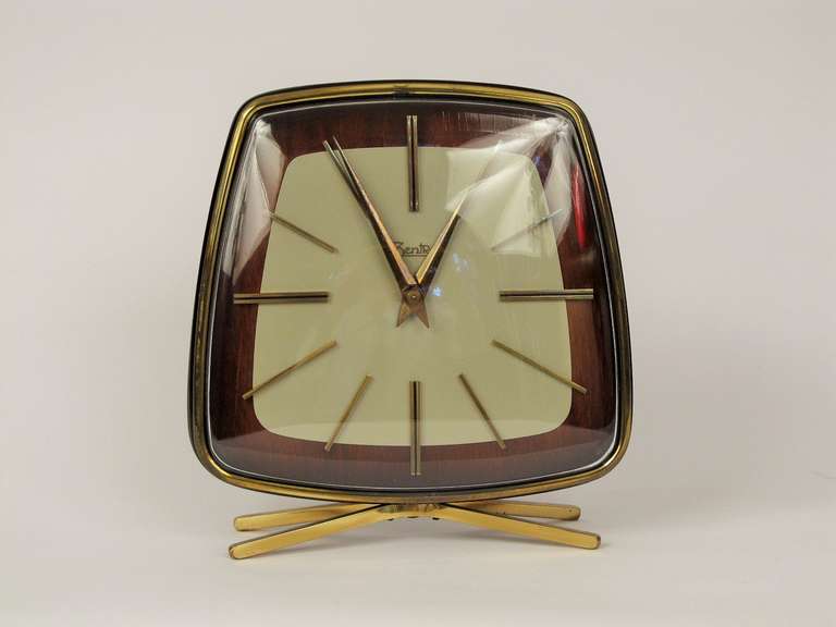 Mid-Century Modern German Made Zentra Chiming Mechanicl Clock
