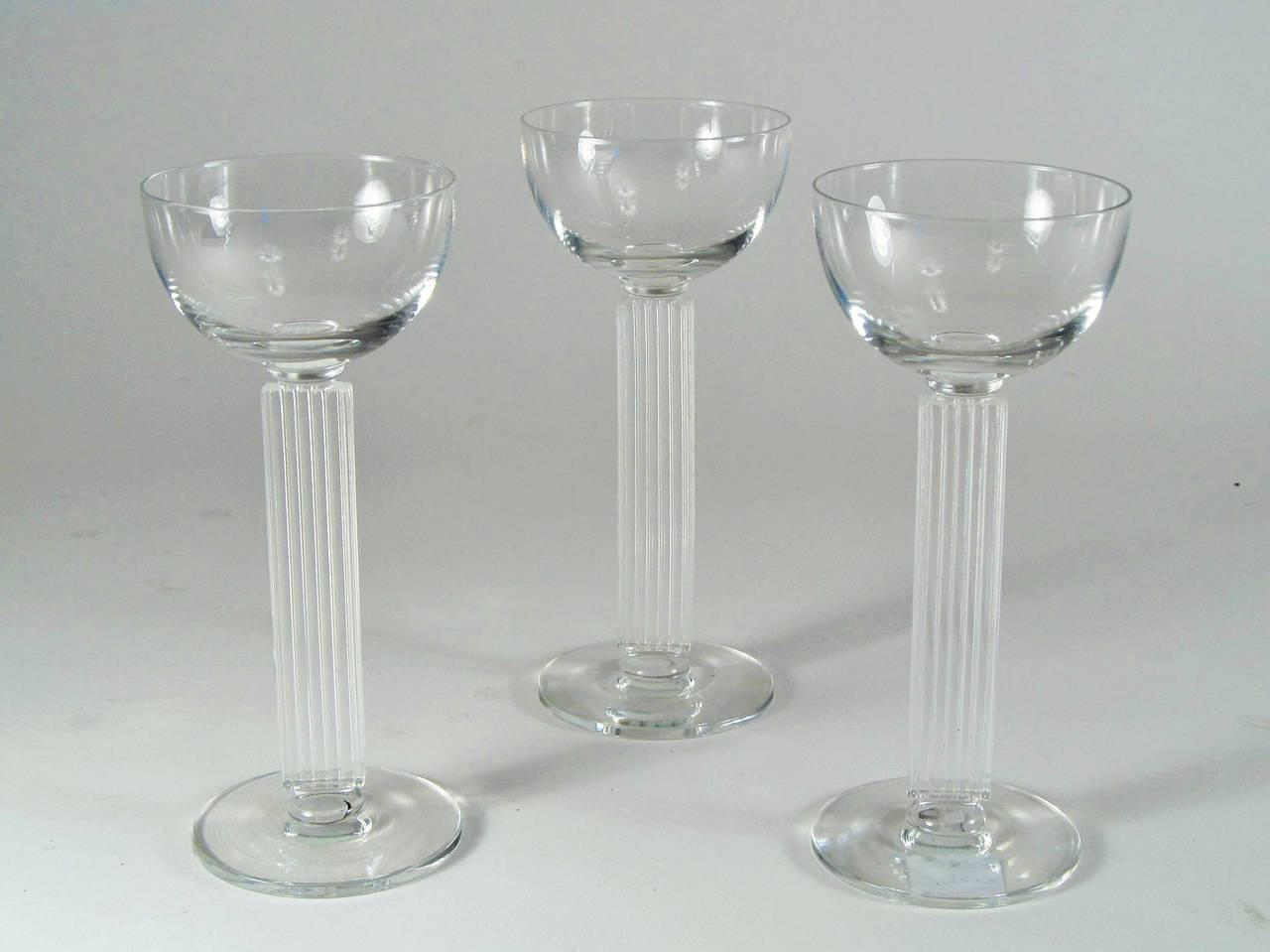 Three Libbey Embassey Cocktail Glasses
