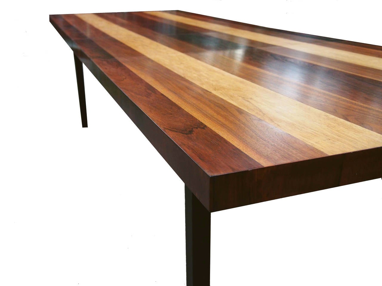 Mid-Century Modern Stunning Exotic Wood Dining Table by Milo Baughman