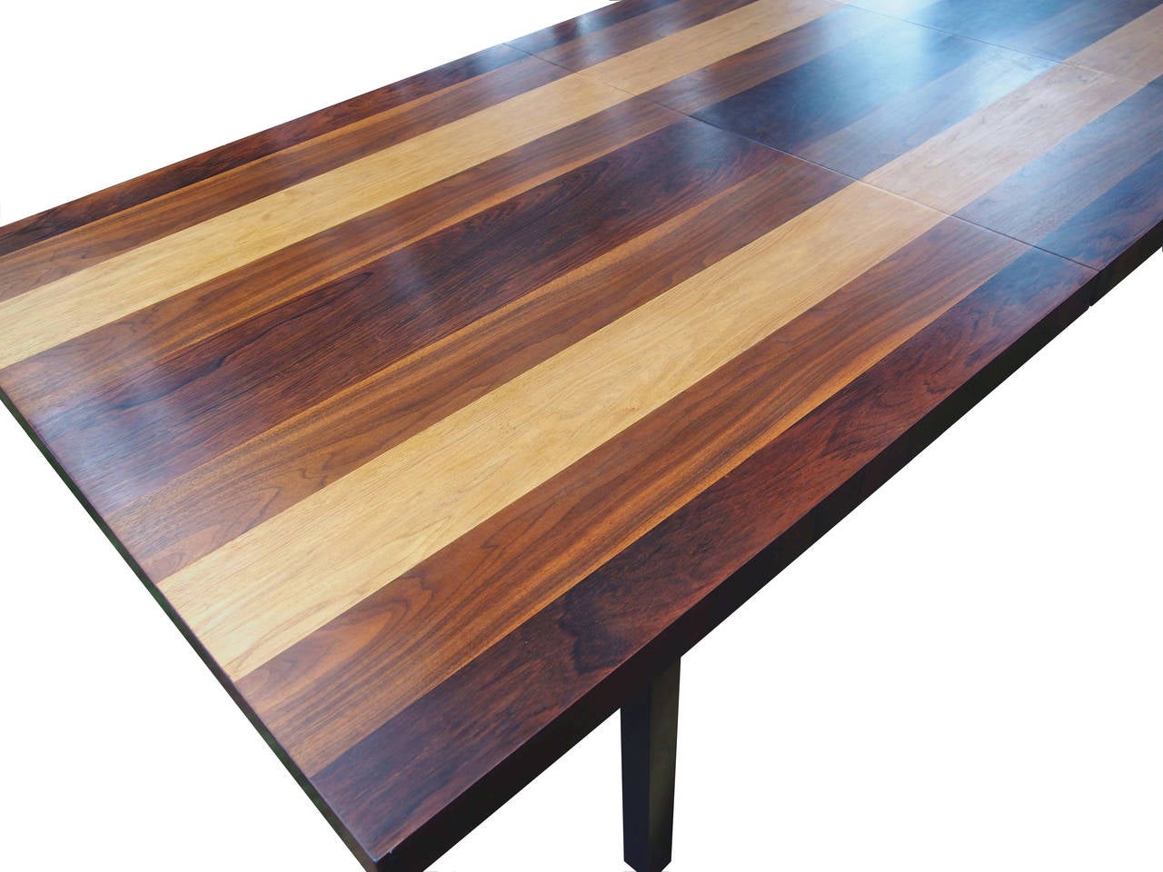 North American Stunning Exotic Wood Dining Table by Milo Baughman