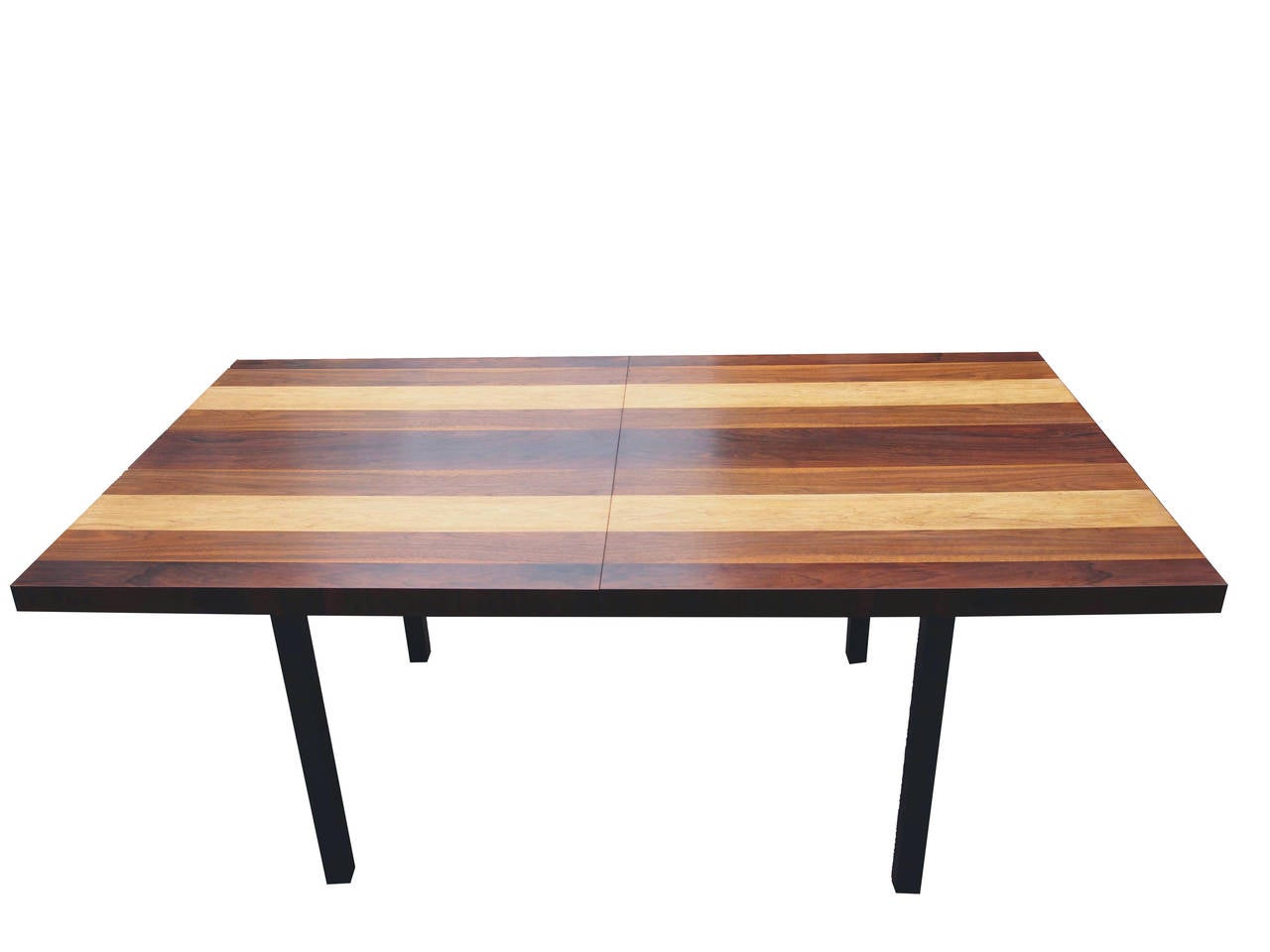 Stunning Exotic Wood Dining Table by Milo Baughman In Excellent Condition In Papaikou, HI