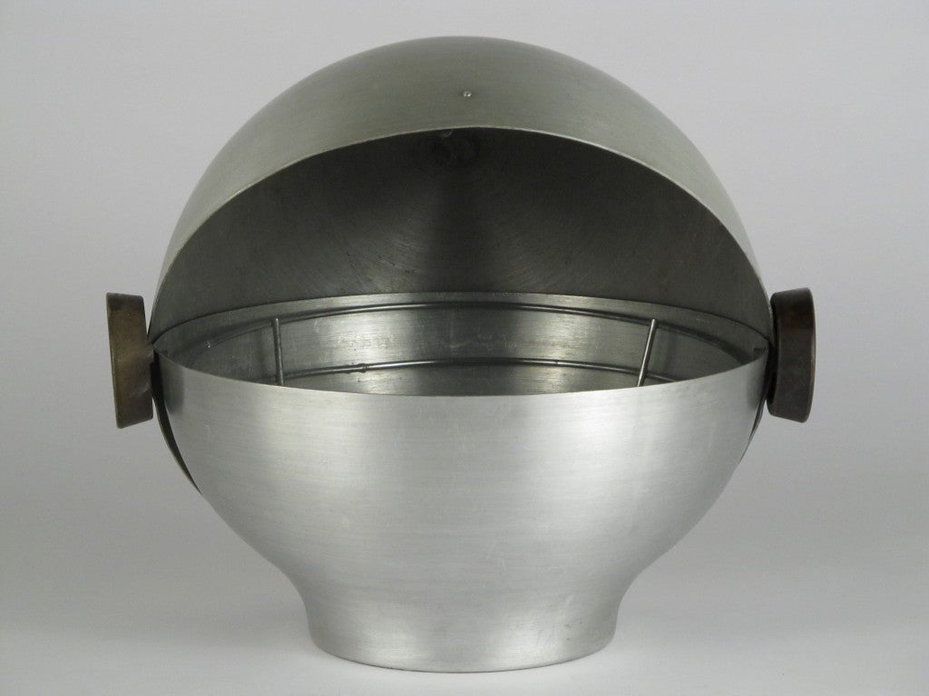 Russel Wright Spun Aluminum Bun Warmer