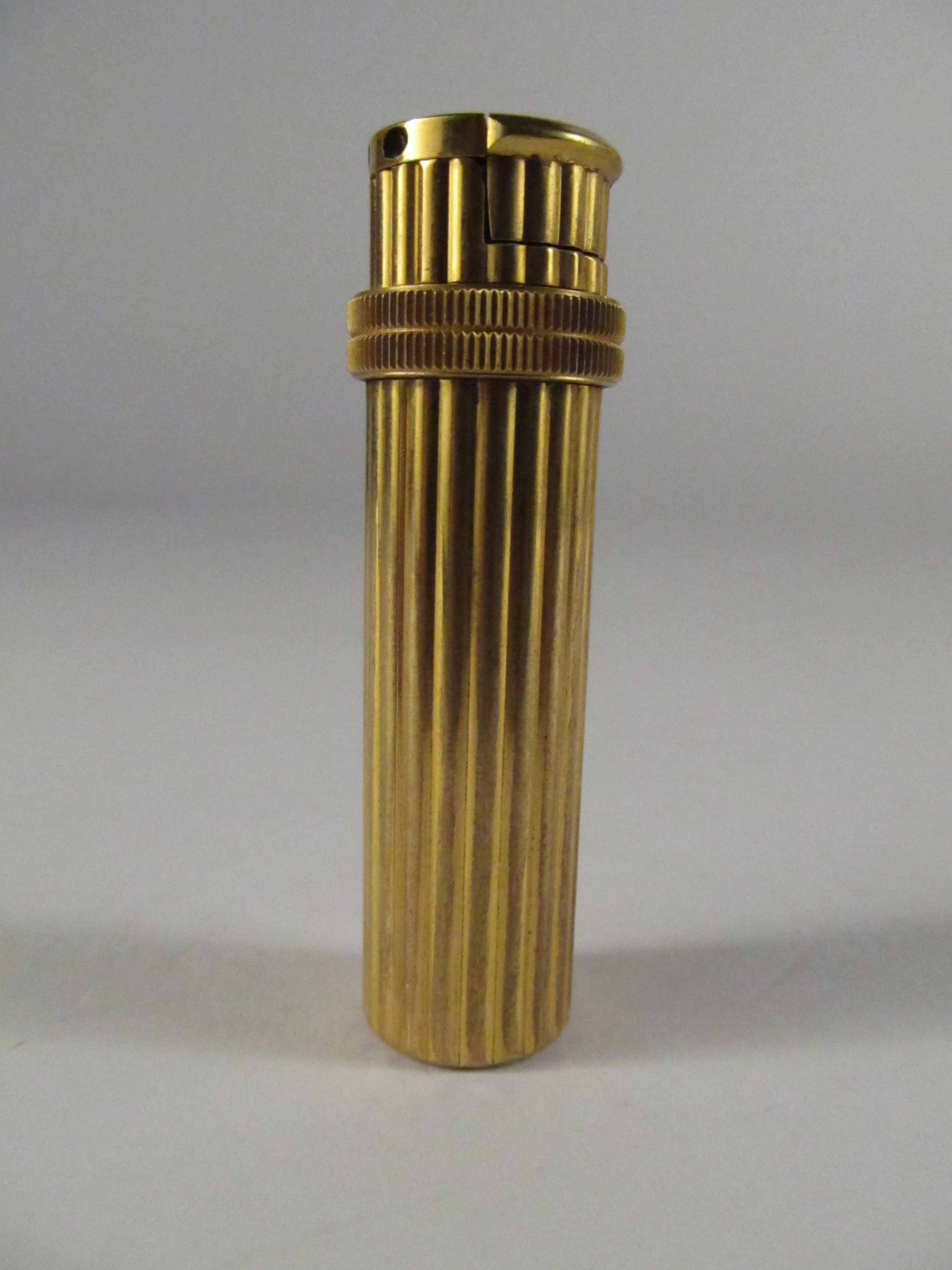 Hermes 1950's Gold Plated "Lipstick" Lighter
