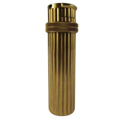 Hermes 1950's Gold Plated "Lipstick" Lighter