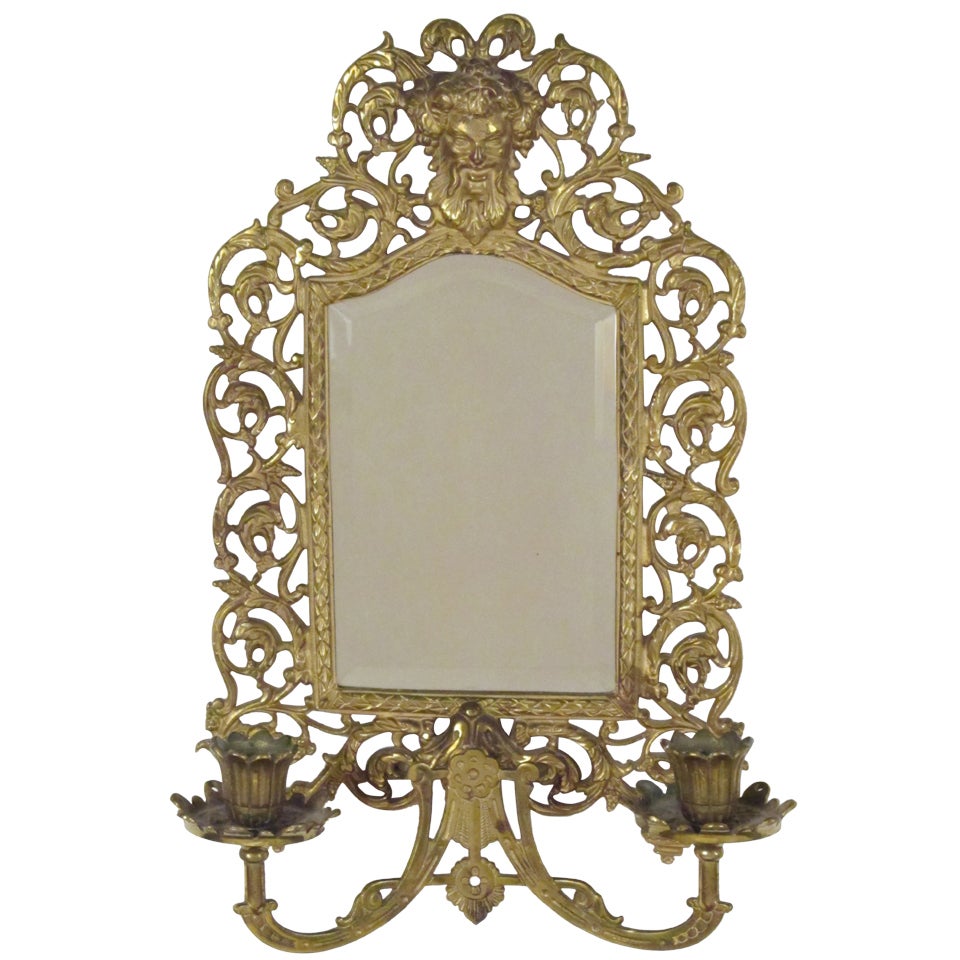 Bradley and Hubbard Victorian Aesthetic Movement Mirror Candlabra