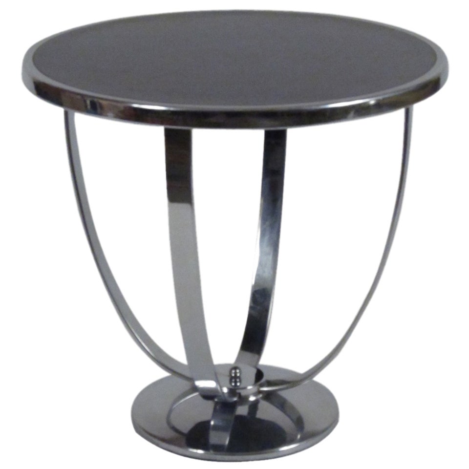 Howell Chrome Art Deco Table Designed by Wolfgang Hoffman