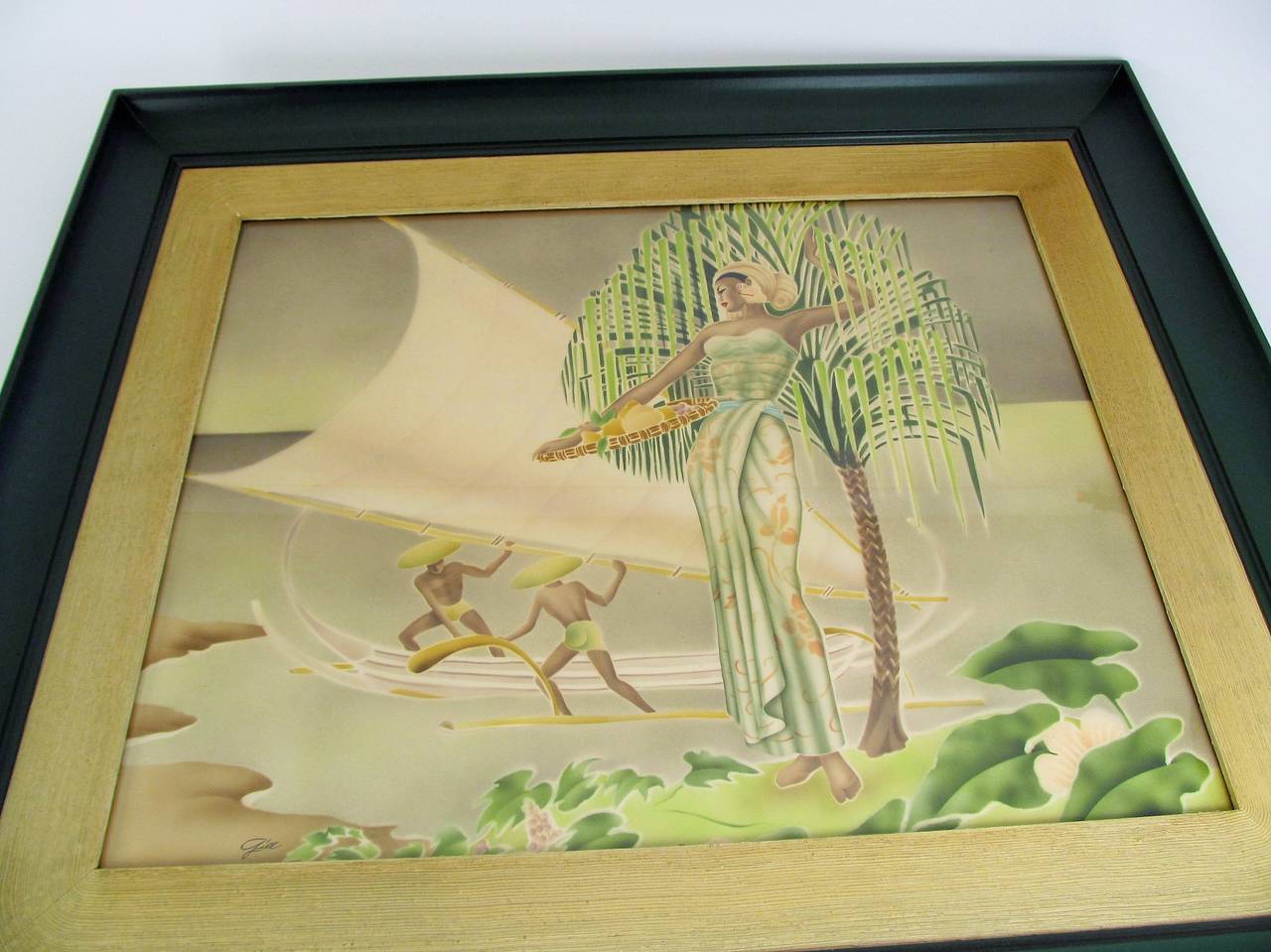 American Exotic Polynesian Gill Original Airbrush Painting