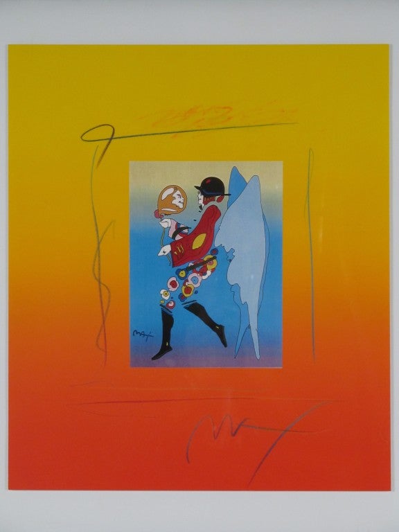 Signed Peter Max Collage