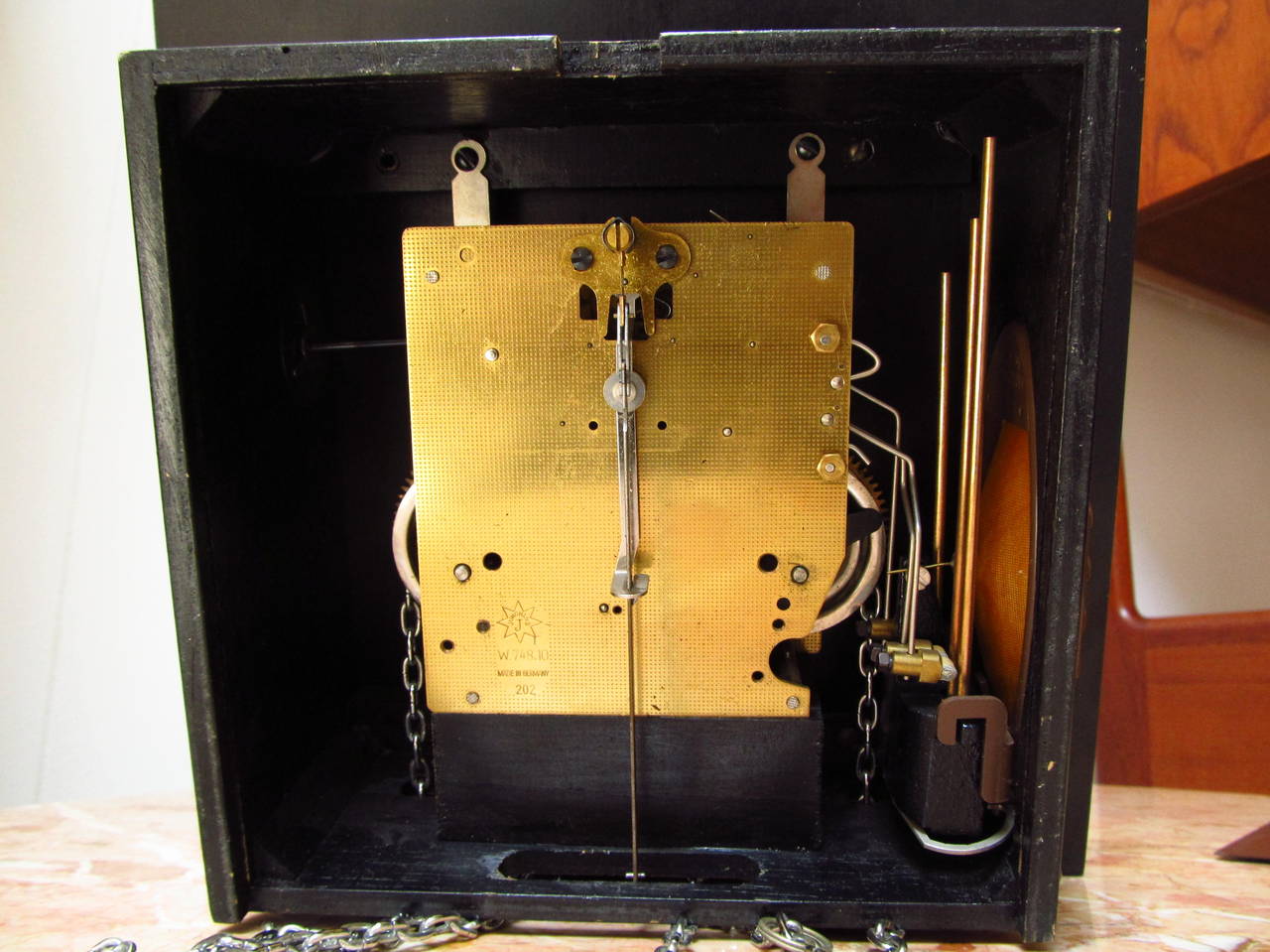 Junghans German Made Mid-Century Modern Pendulum Clock 2