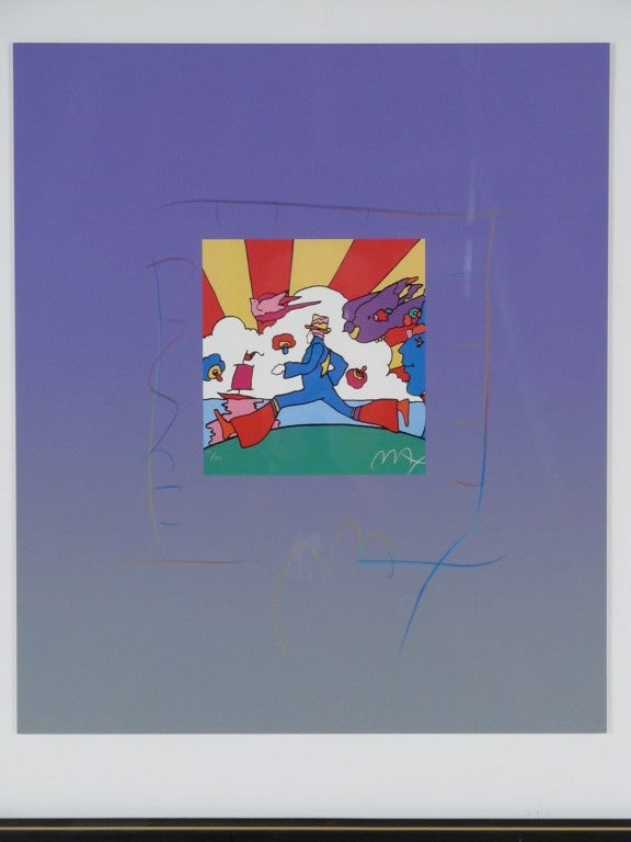 Signed Original Peter Max Collage