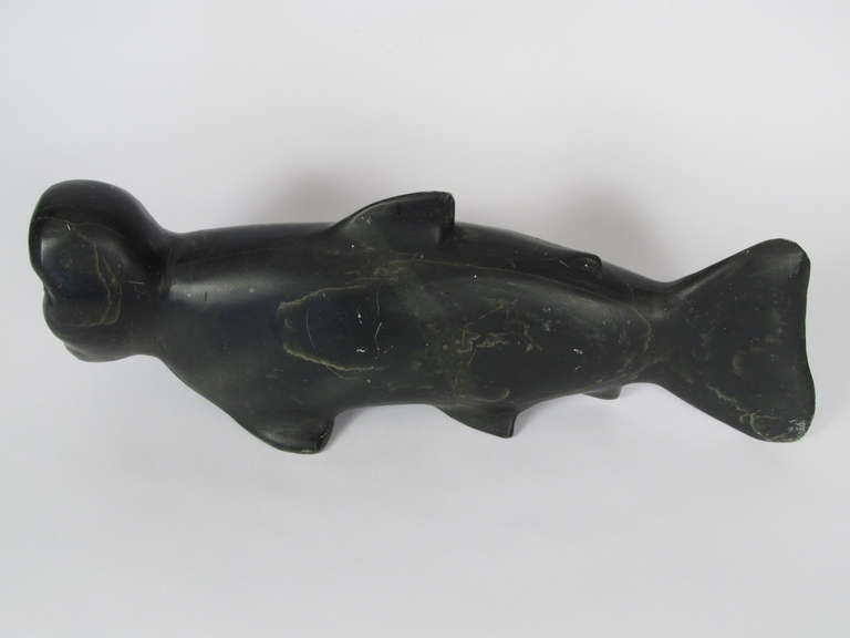 Mid-20th Century Native North American Inuit Stone Carving 