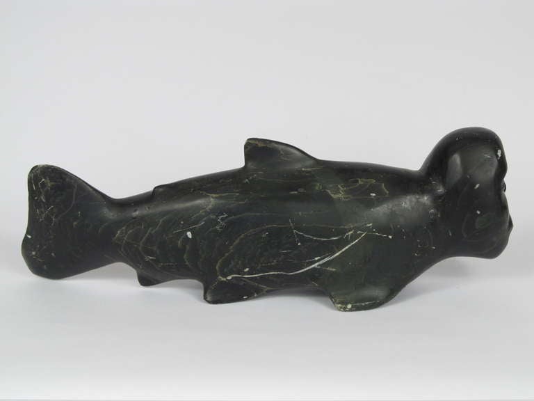 Mid-20th Century Native North American Inuit Stone Carving 