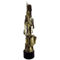 Maurizio Tempestini Tall Brutalist Table Lamp by Laurel Lamp Company