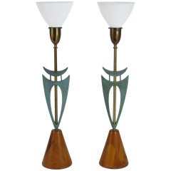 Pair of Rembrandt 1950's Table Lamps