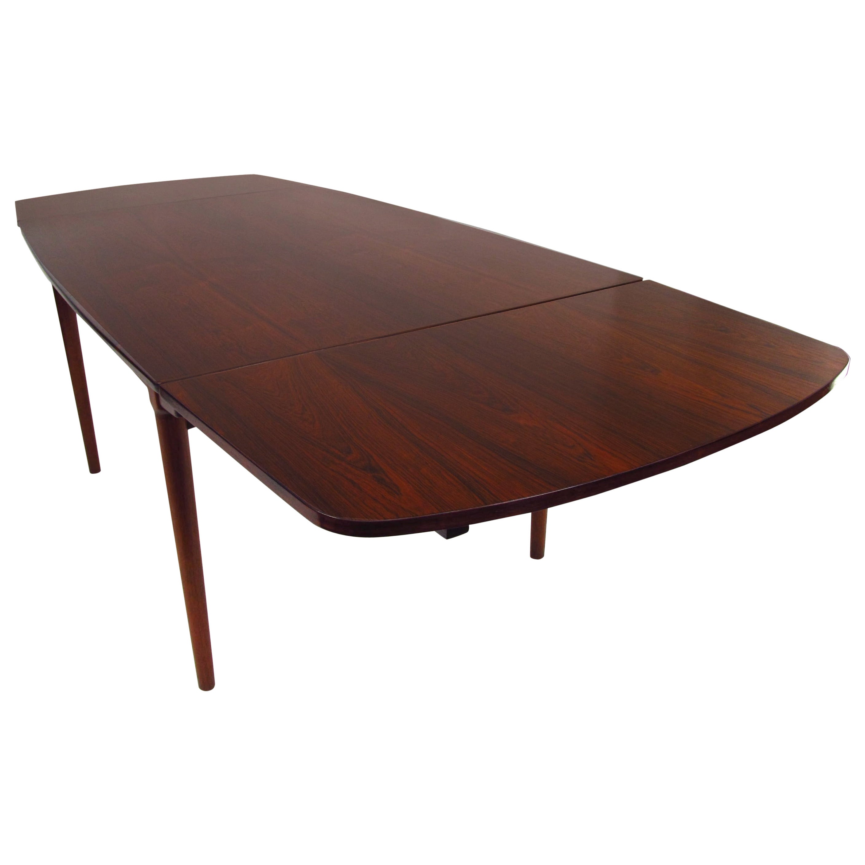 Beautiful Rosewood Draw-Leaf Dining Table