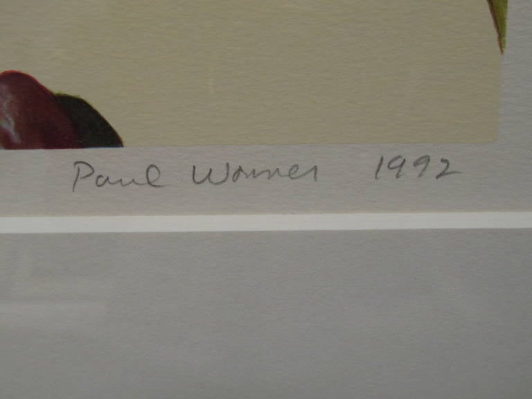 Pencil Signed Still Life Serigraph By Paul Wonner In Excellent Condition In Papaikou, HI