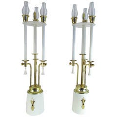 Pair of Laurel Lamp Co. Elaborate Candelabra Table Lamps 6