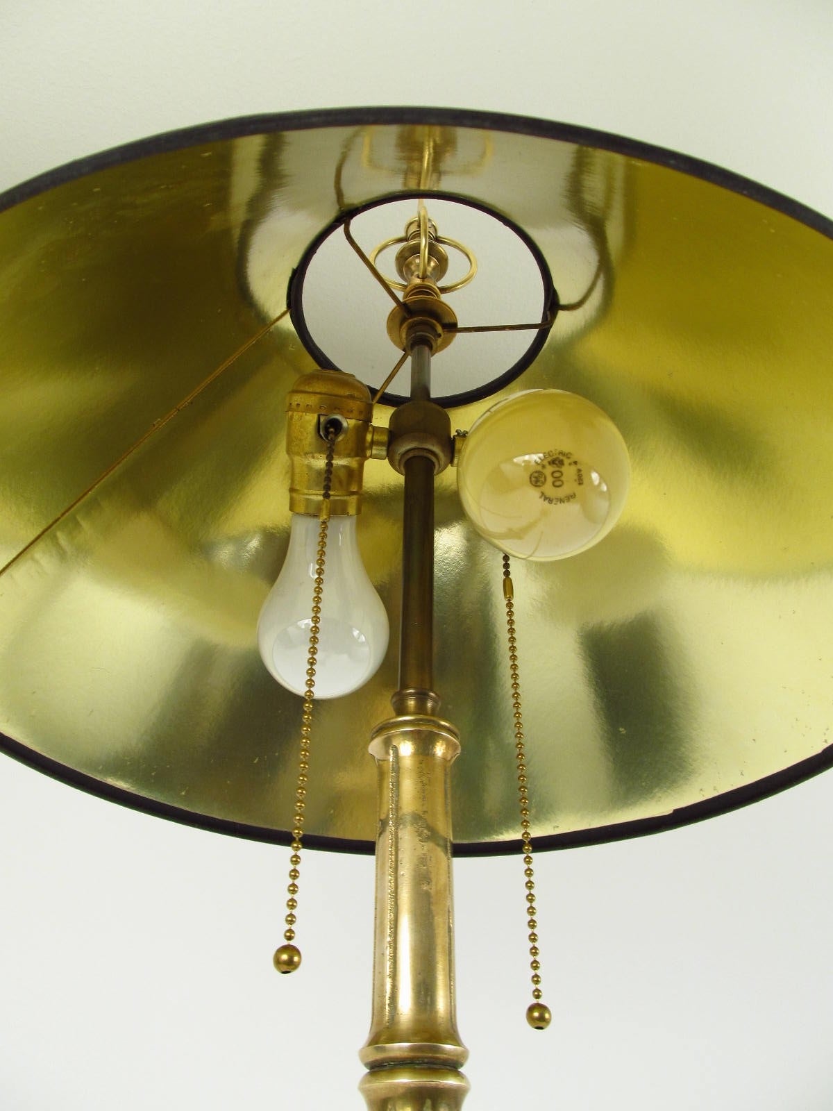 American Solid Brass Chapman Bamboo Floor Lamp, 1976