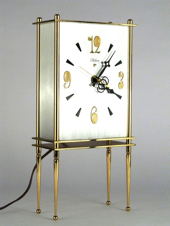 One of the rarest Telechron high style clocks.  Only 823 total were sold.  Almost surreal elegance.