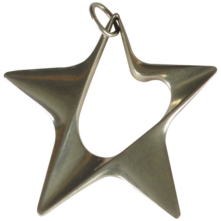 Georg Jensen Sterling Star Pendant by Henning Koppel at ...