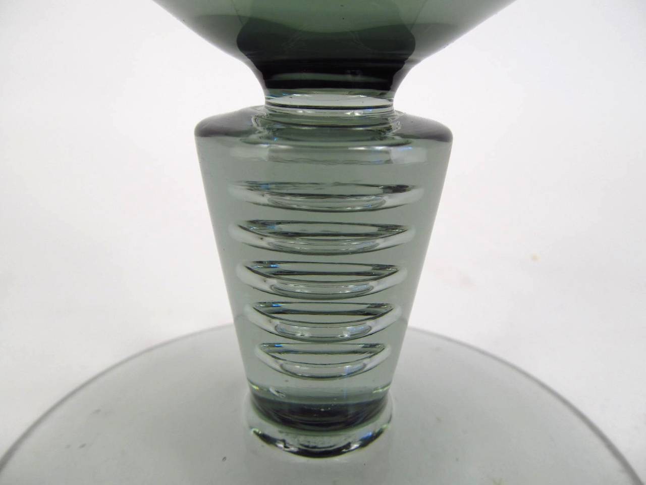 Dutch Andries Dirk Copier Art Deco Style Glass Vase for Leerdam For Sale