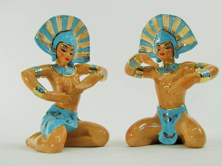 1950's exotica depicting the fascination and allure of the pacific island cultures.  Unsigned.