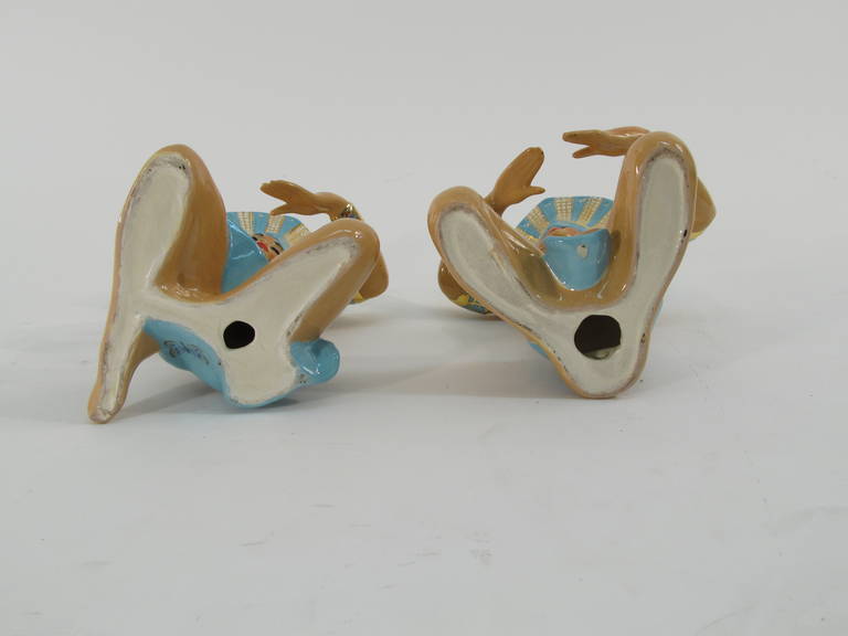 Ceramic Balinese Dancers in the Style of Dorothy Kindell 2