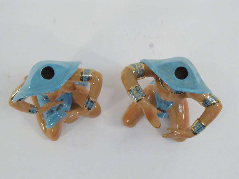 Ceramic Balinese Dancers in the Style of Dorothy Kindell 3