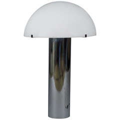 60's Modern Chrome and Plastic Table Lamp