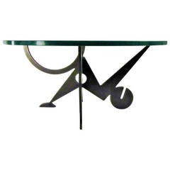 Vintage Pucci de Rossi Sculptural Steel Coffee Table