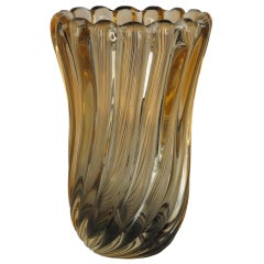 circa 1940's Murano Glass Sea Anemone Vase